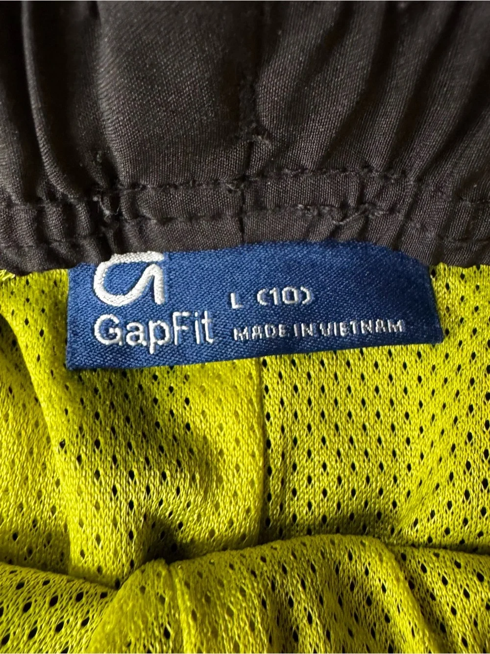 GapFit Athletic Shorts - Neon Yellow L